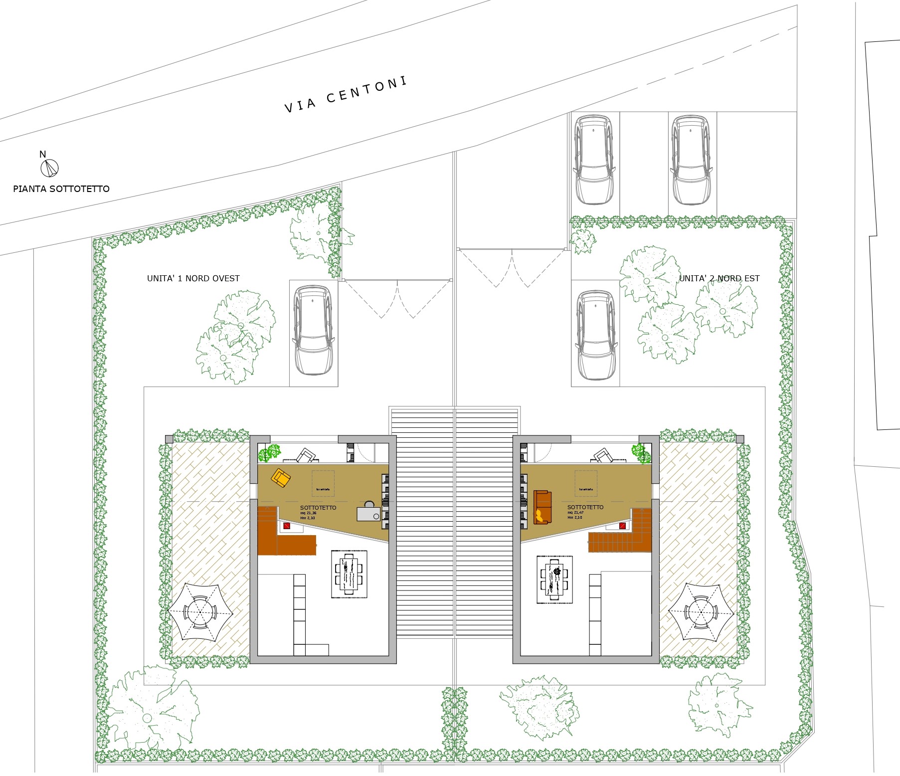 Ville Il Noce — piantina e dati tecnici