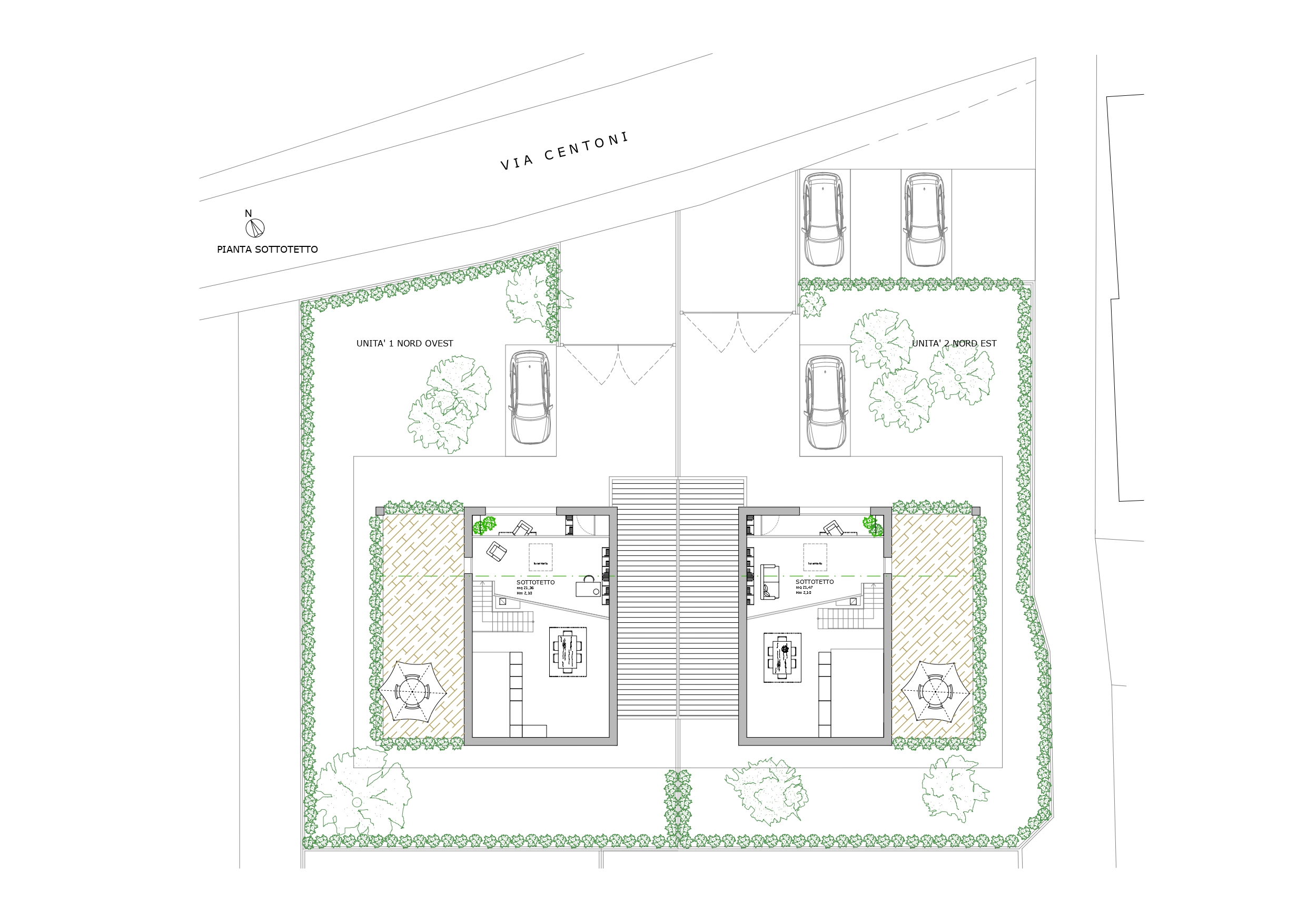 Ville Il Noce — piantina e dati tecnici